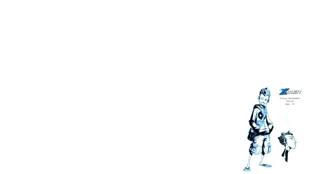 Minimalist sports girl white blue free wallpaper for desktop - medium preview image