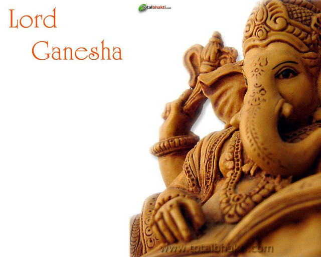 Ganesha statue quote lord ganesha free wallpaper for desktop - medium preview image