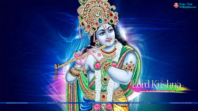 God flute blue background painting free wallpaper for desktop - medium preview image