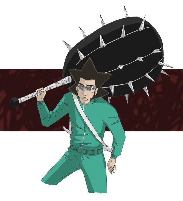 Man spiked head sword large free wallpaper for tablet - medium preview image