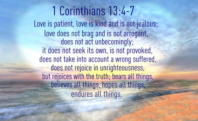 Bible quote love heart beach free wallpaper for desktop - medium preview image