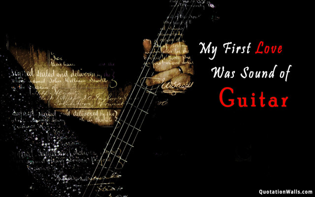 Man holding guitar first love free wallpaper for desktop - medium preview image