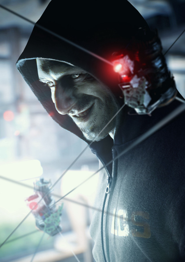 Man hooded jacket bicycle wheel free wallpaper for mobile - medium preview image