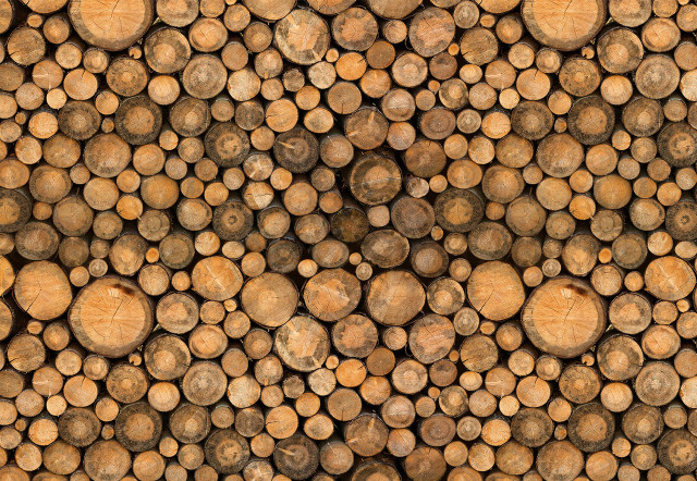 Logs stacked brown background firewood free wallpaper for desktop - medium preview image