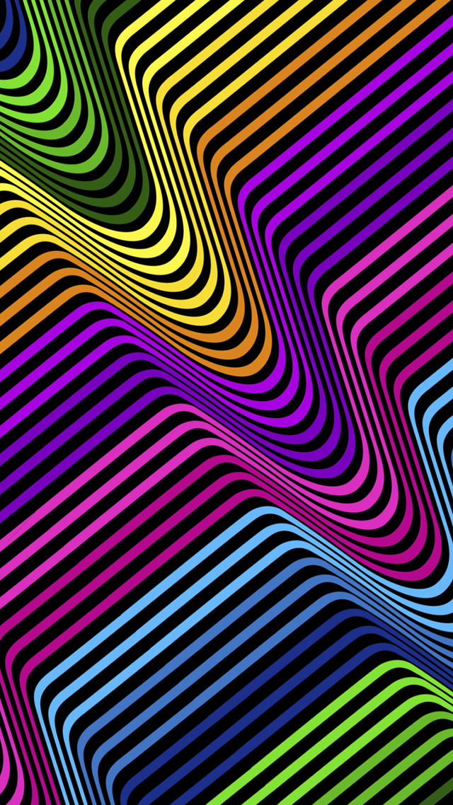Colorful background wavy pattern design free wallpaper for mobile - medium preview image