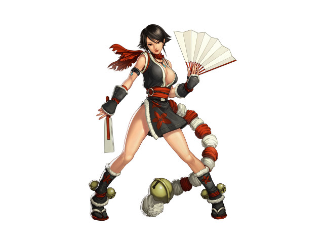 Woman costume fan ball bat free wallpaper for desktop - medium preview image
