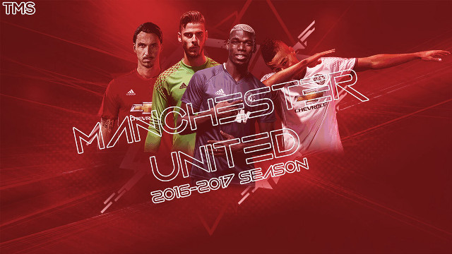 Manchester united men group red free wallpaper for desktop - medium preview image