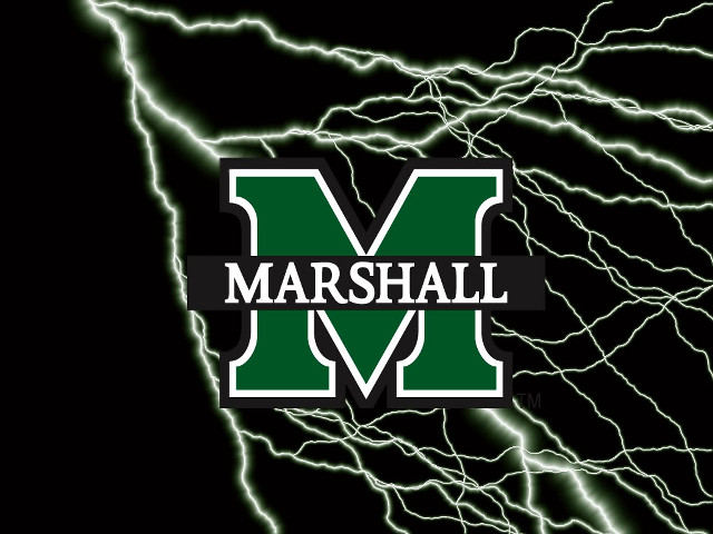 Marshall m logo lightning black free wallpaper for desktop - medium preview image