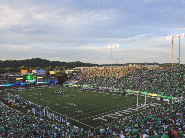 Football stadium crowd game cloudy #2 free wallpaper for desktop - medium preview image