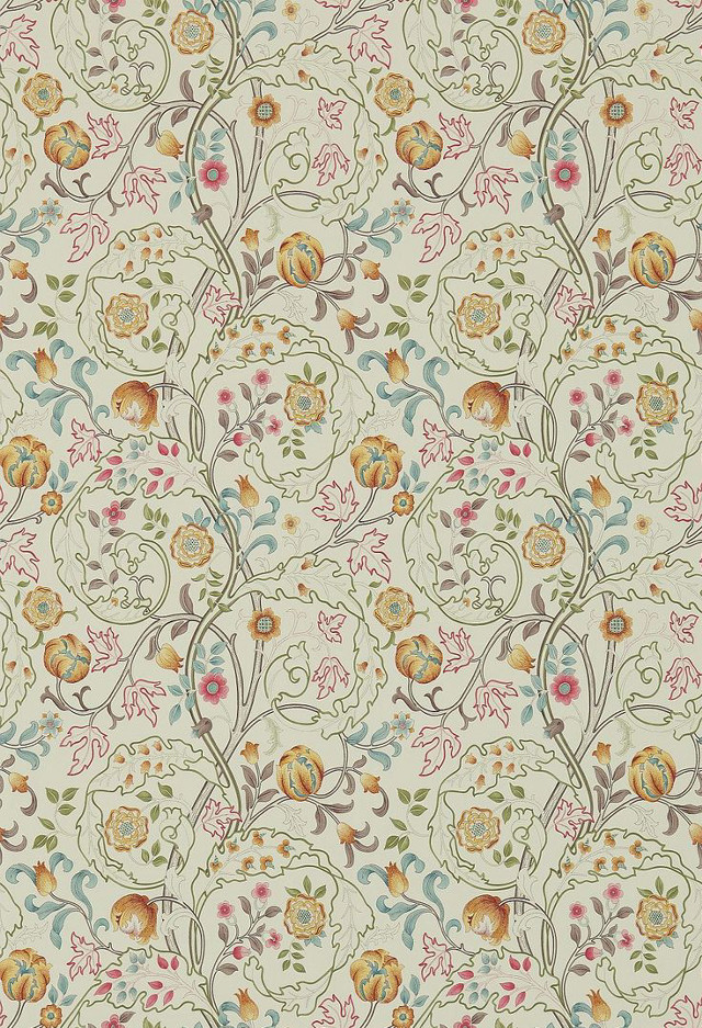 Floral pattern colorful flowers white #2 free wallpaper for mobile - medium preview image