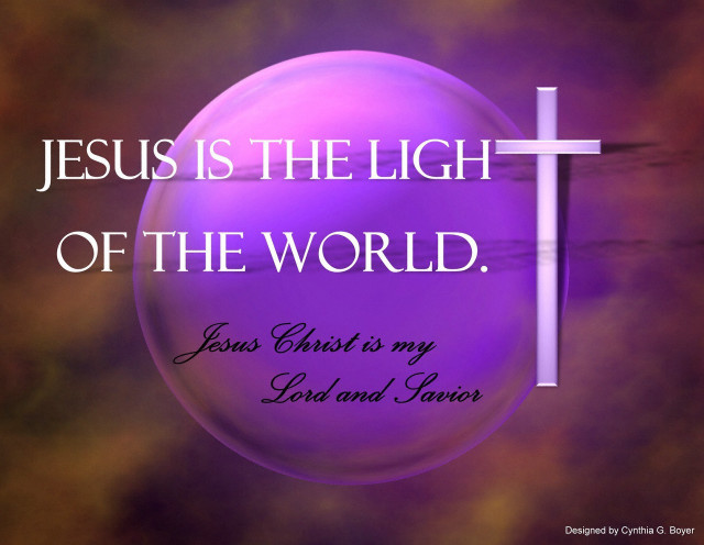 Purple orb cross bible verse free wallpaper for desktop - medium preview image