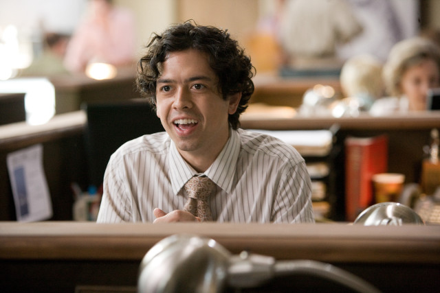 Man tie sitting table restaurant free wallpaper for desktop - medium preview image