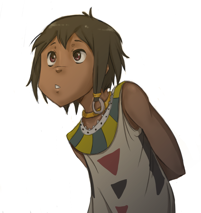 Person shirt necklace drawing art free wallpaper for tablet - medium preview image