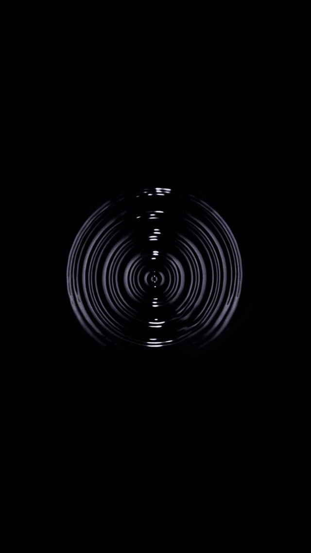 Circular object dark water black free wallpaper for mobile - medium preview image