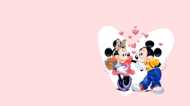 Mickey minnie mouse wallpaper hearts #2 free wallpaper for desktop - medium preview image