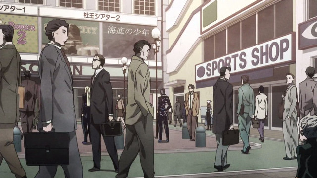 People walking street storefront man free wallpaper for desktop - medium preview image