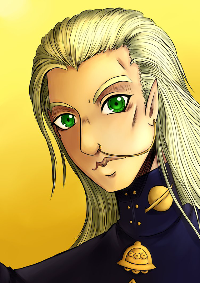 Cartoon woman green eyes black free wallpaper for mobile - medium preview image