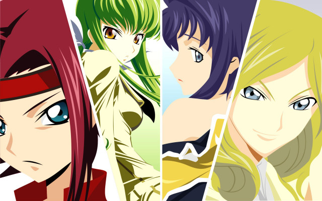 Anime characters colored hair different #4 free wallpaper for desktop - medium preview image