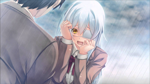 Couple rain emotion face connection free wallpaper for desktop - medium preview image