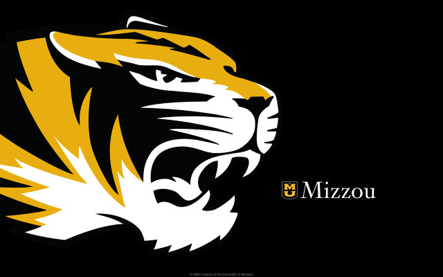 Tiger head mizzou black background free wallpaper for desktop - medium preview image
