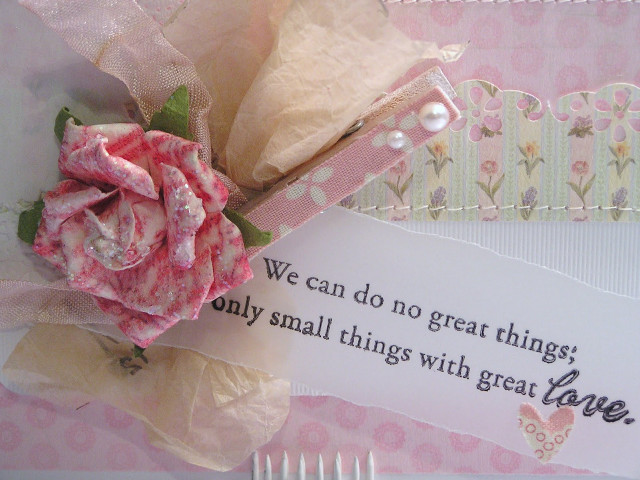 Pink rose ribbon card great free wallpaper for desktop - medium preview image