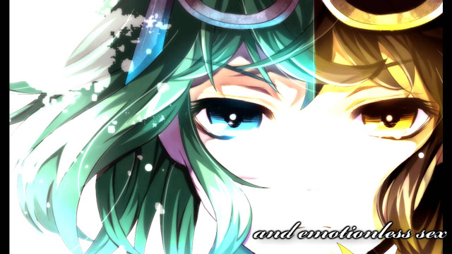 Girl green hair blue eyes #3 free wallpaper for desktop - medium preview image