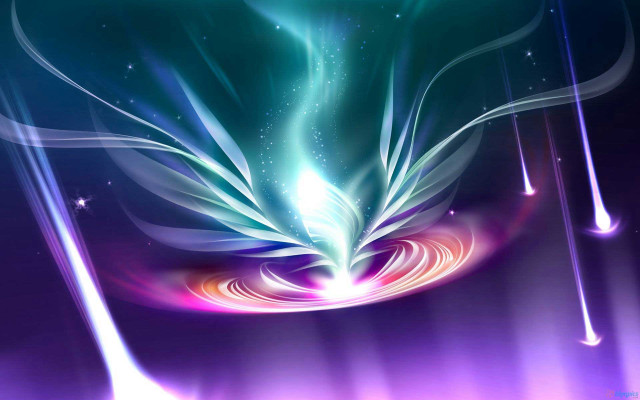 Colorful abstract background swirls stars free wallpaper for desktop - medium preview image