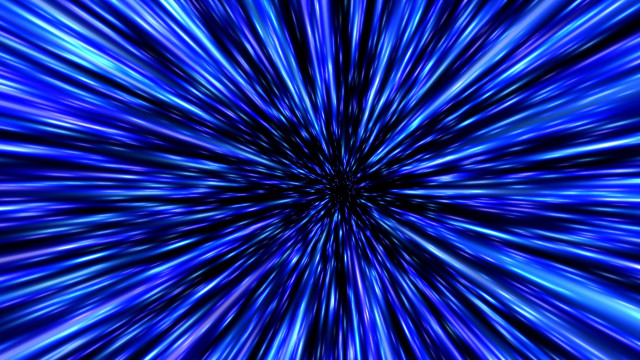 Blue starburst black white eve free wallpaper for desktop - medium preview image
