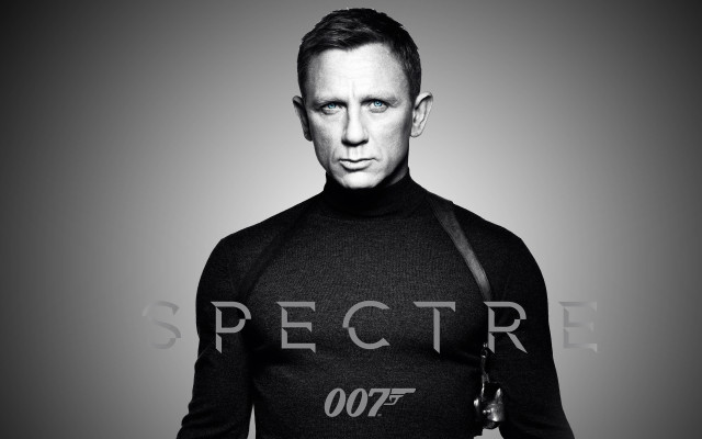 Man black shirt gun spectre free wallpaper for desktop - medium preview image