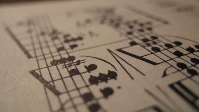 Music sheet notes numbers composition free wallpaper for desktop - medium preview image