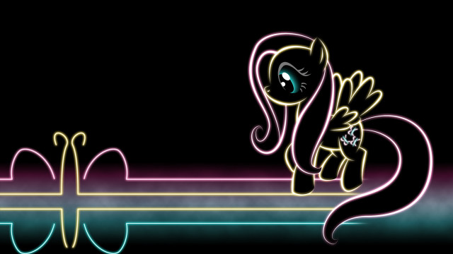 Little pony flying long tail free wallpaper for desktop - medium preview image