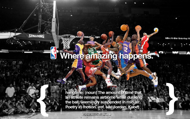 Basketball players stadium quote action free wallpaper for desktop - medium preview image