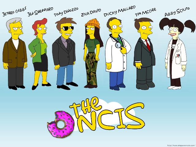 Simpsons cartoon donut characters image free wallpaper for desktop - medium preview image