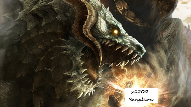 Dragon glowing eyes huge head free wallpaper for desktop - medium preview image