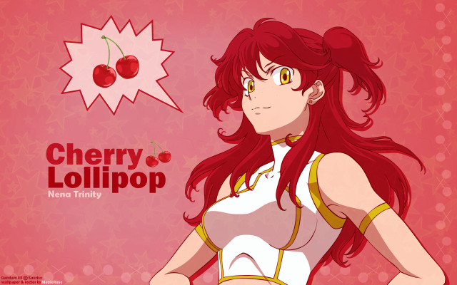 Woman red hair white top free wallpaper for desktop - medium preview image