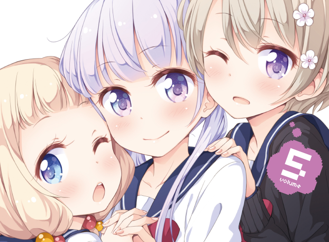 Blonde blush blueeyes hugging smiling free wallpaper for desktop - medium preview image