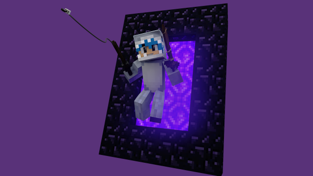 Minecraft character purple wall purple free wallpaper for desktop - medium preview image