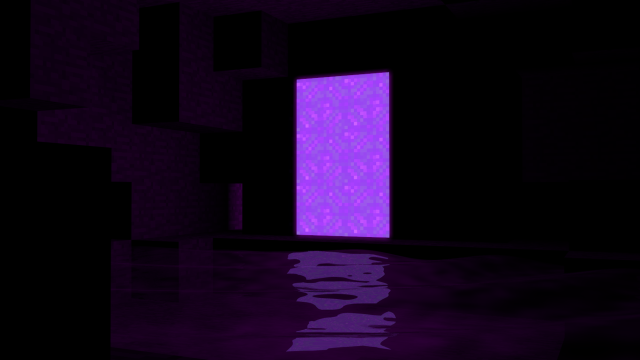 Purple door black floor water free wallpaper for desktop - medium preview image