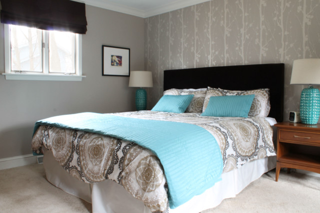 Blue blanket bed window nightstand free wallpaper for desktop - medium preview image