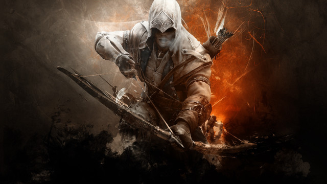 Man hoodie bow arrow fantasy free wallpaper for desktop - medium preview image