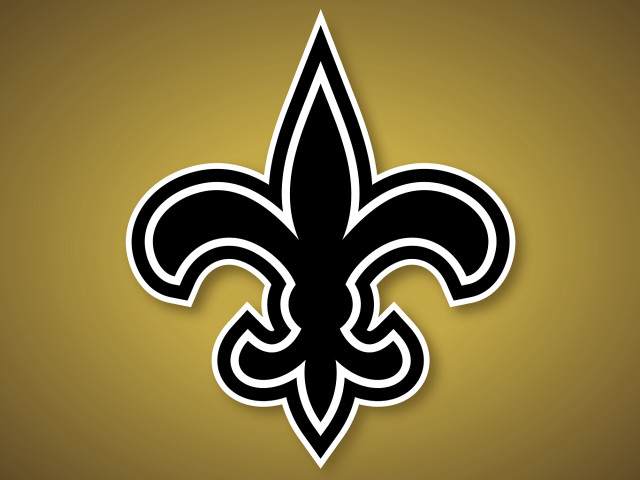 Saints logo gold background fleurdelis free wallpaper for desktop - medium preview image