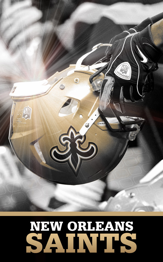 New orleans saints football helmet free wallpaper for mobile - medium preview image