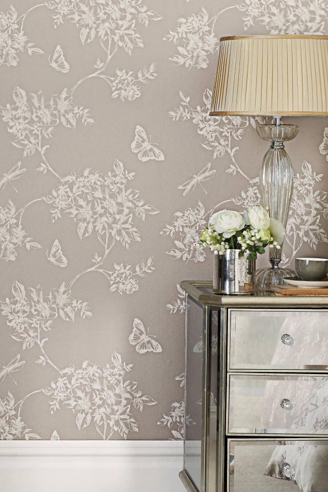 Lamp dresser flower wallpaper interior free wallpaper for mobile - medium preview image