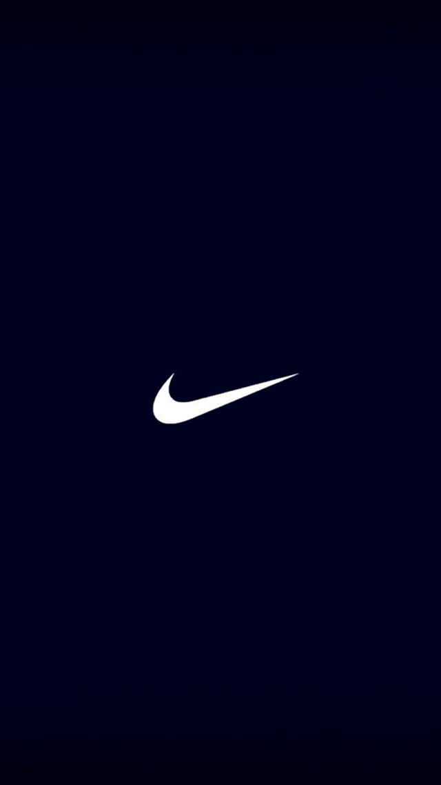 White nike logo dark blue #3 free wallpaper for mobile - medium preview image