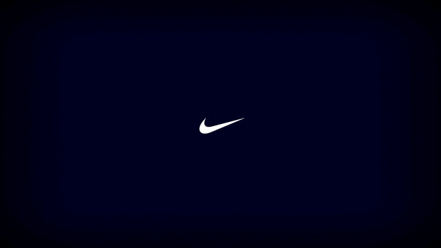 Dark blue white nike logo free wallpaper for desktop - medium preview image