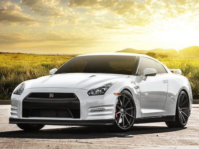 White sports car parking lot #33 free wallpaper for desktop - medium preview image