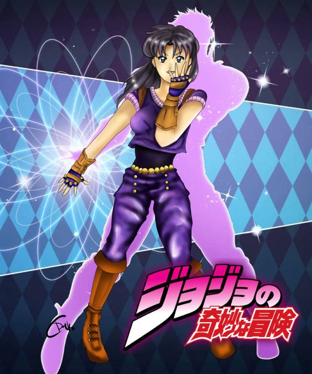 Cartoon purple outfit boots blue free wallpaper for mobile - medium preview image
