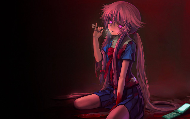 Alice prin yandere blood glowing free wallpaper for desktop - medium preview image