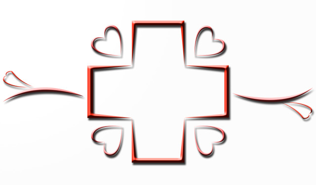 Cross hearts cutout white background free wallpaper for desktop - medium preview image