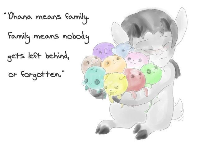Cat holding kittens quote drawing free wallpaper for desktop - medium preview image